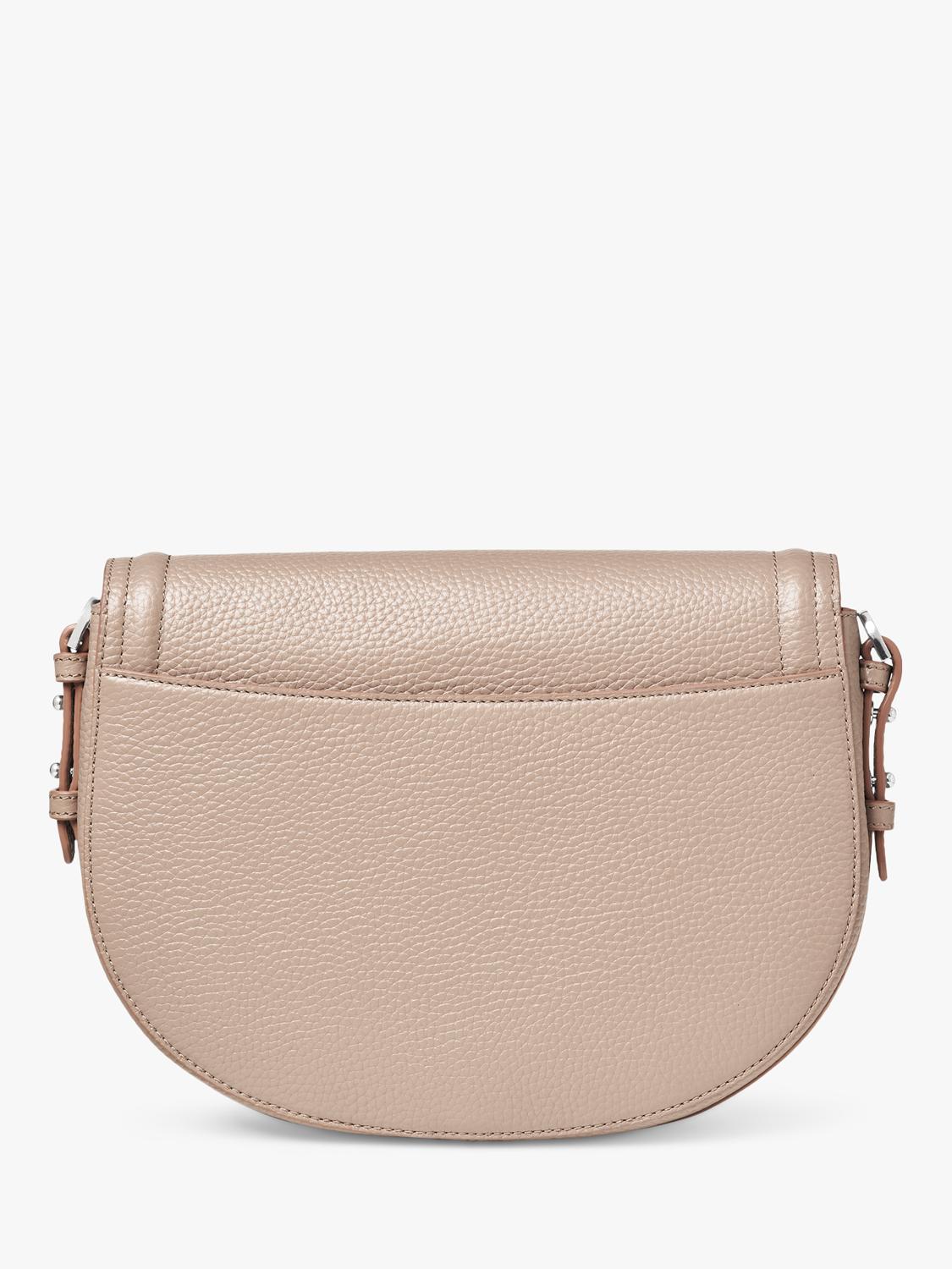 Aspinal of London Stella Satchel crossbody bag in brown leather - British product