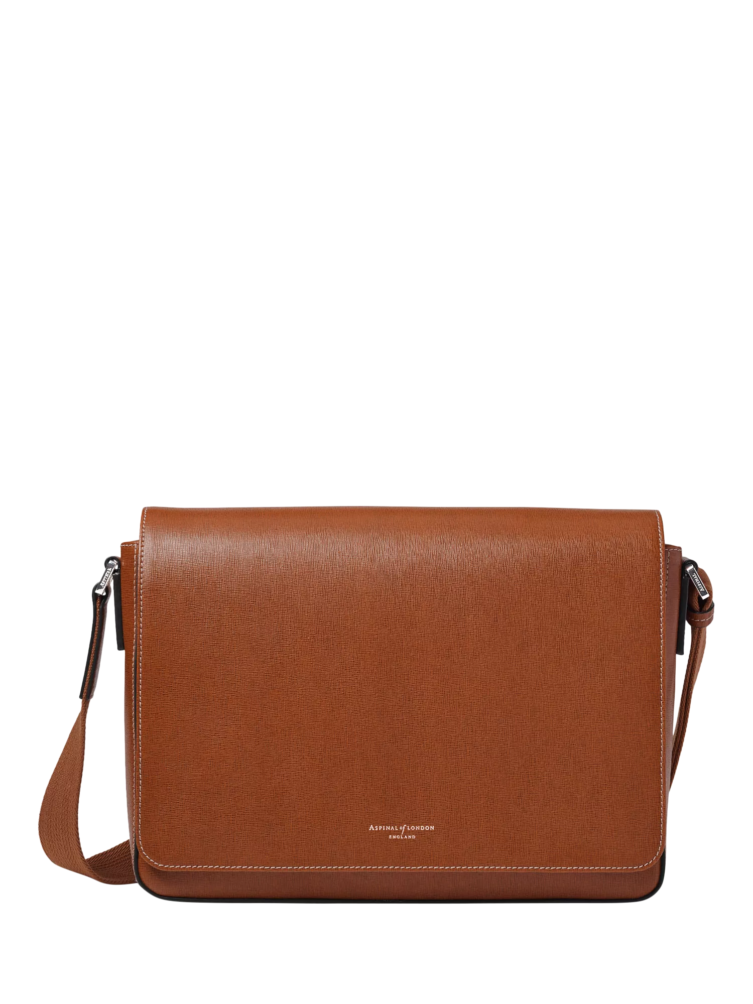 Aspinal of London Reporter Leather Satchel Bag