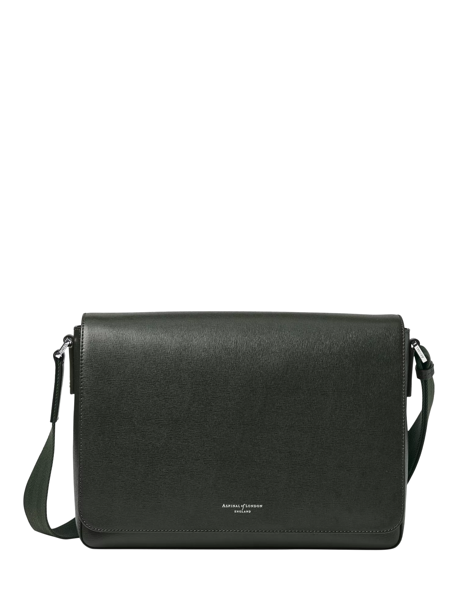 Aspinal of London Reporter Leather Satchel, full-grain leather (British brand)