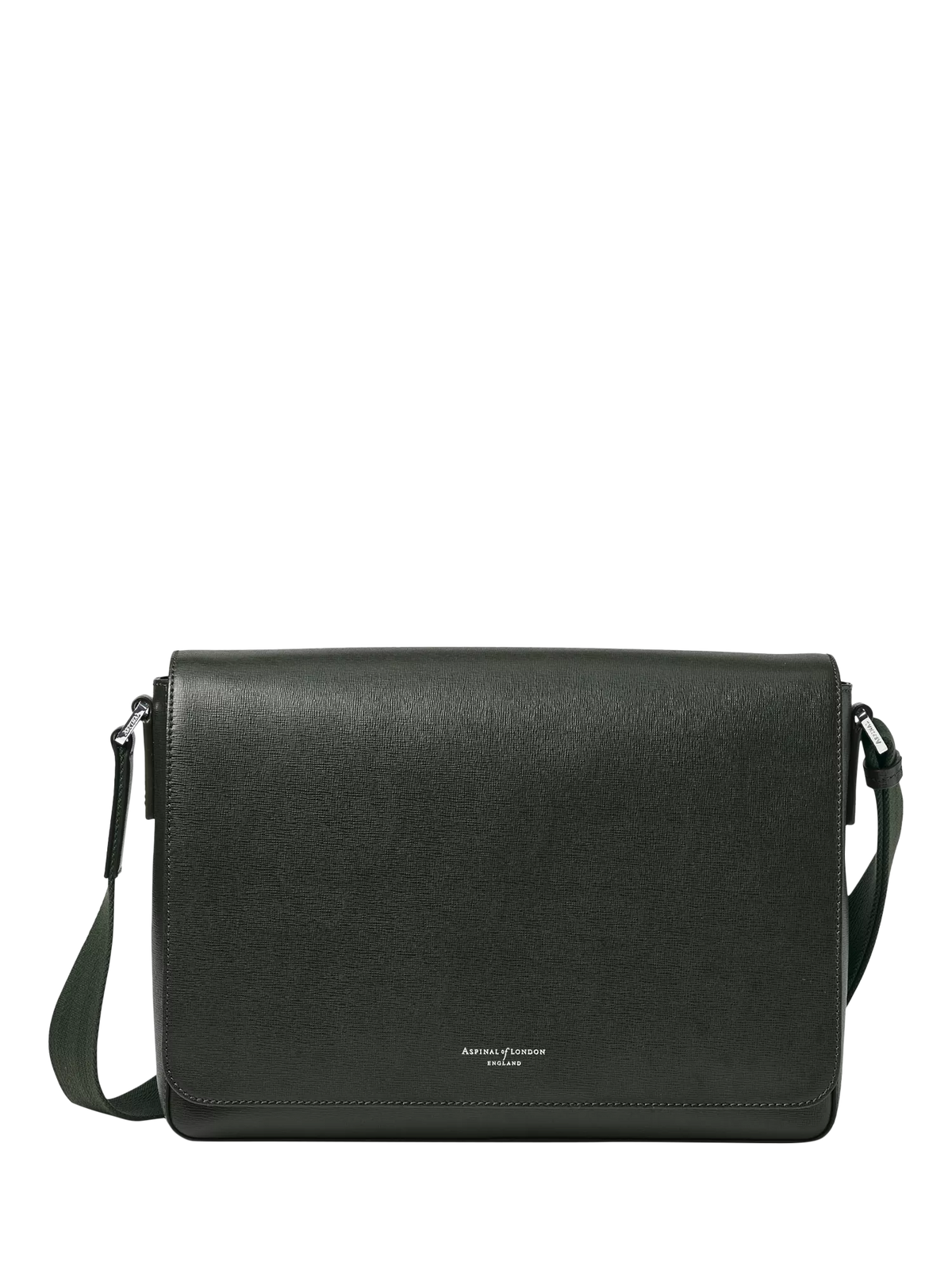 Aspinal of London Reporter Leather Satchel, full-grain leather (British brand)