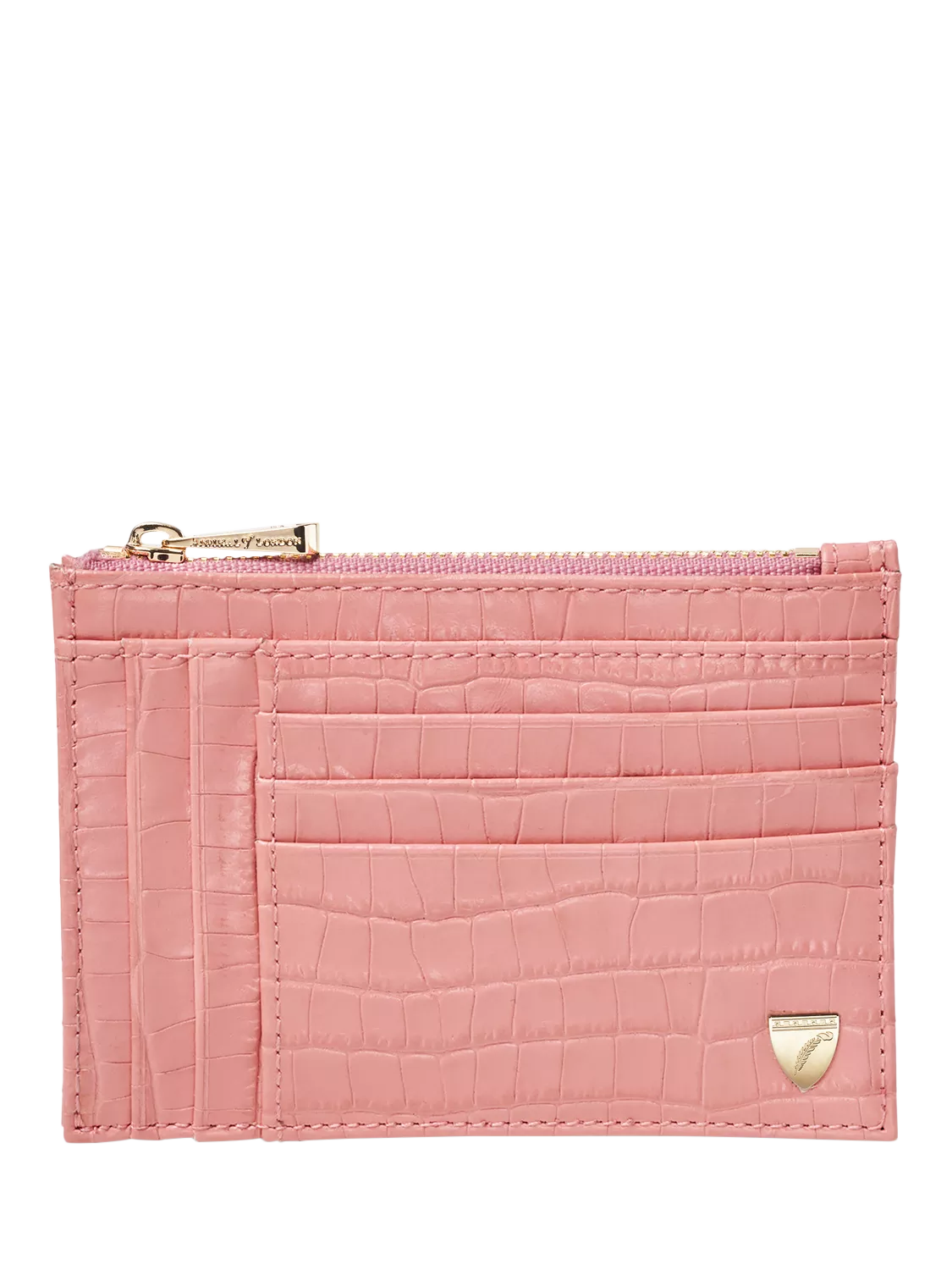 Aspinal of London Double Sided Zipped Card and Coin Holder