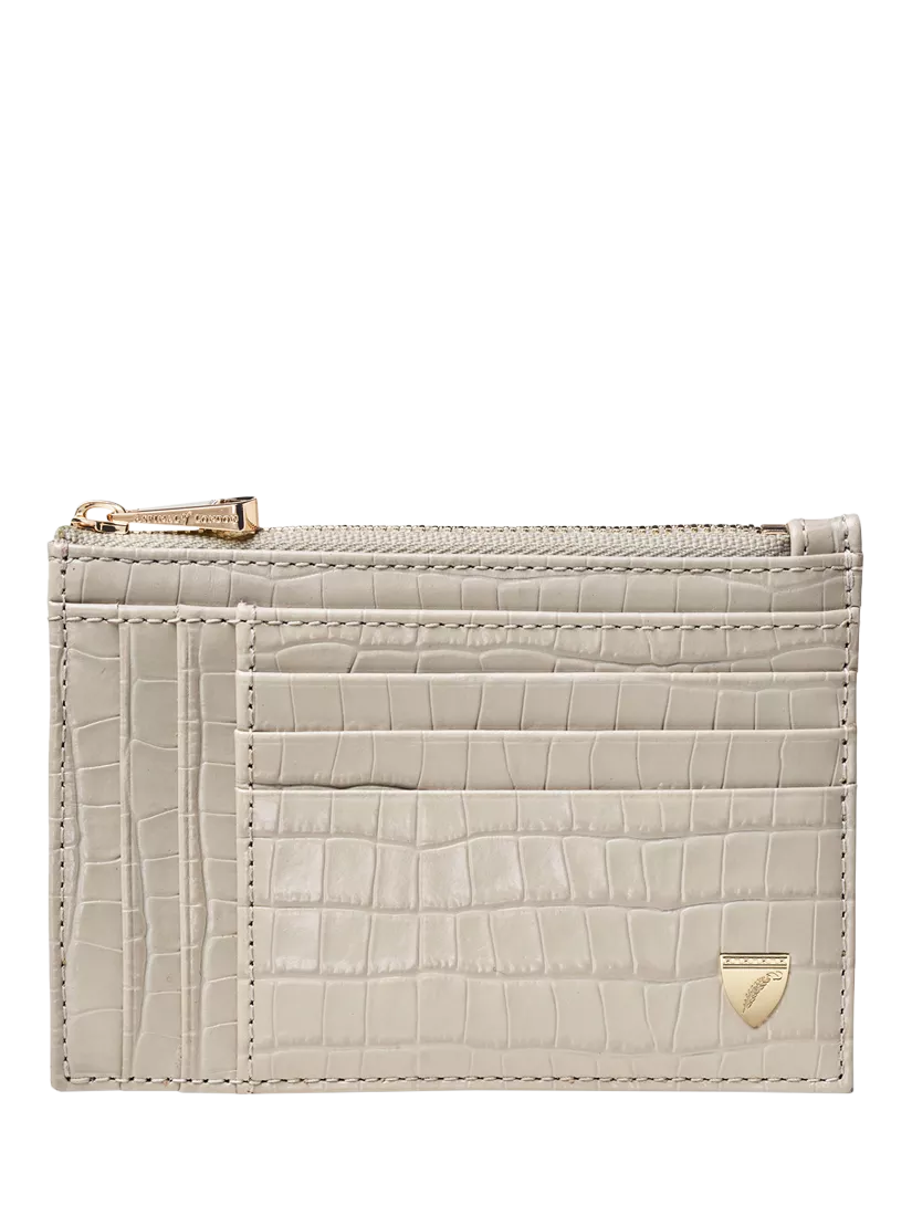 Aspinal of London Double Sided Zipped Card and Coin Holder