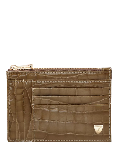 John Lewis Aspinal of London Double Sided Zipped Card and Coin Holder- Buy online at McGrocer