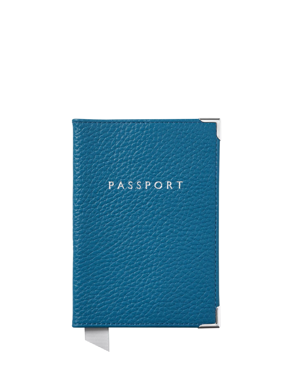 Aspinal of London Leather Passport Cover, Topaz