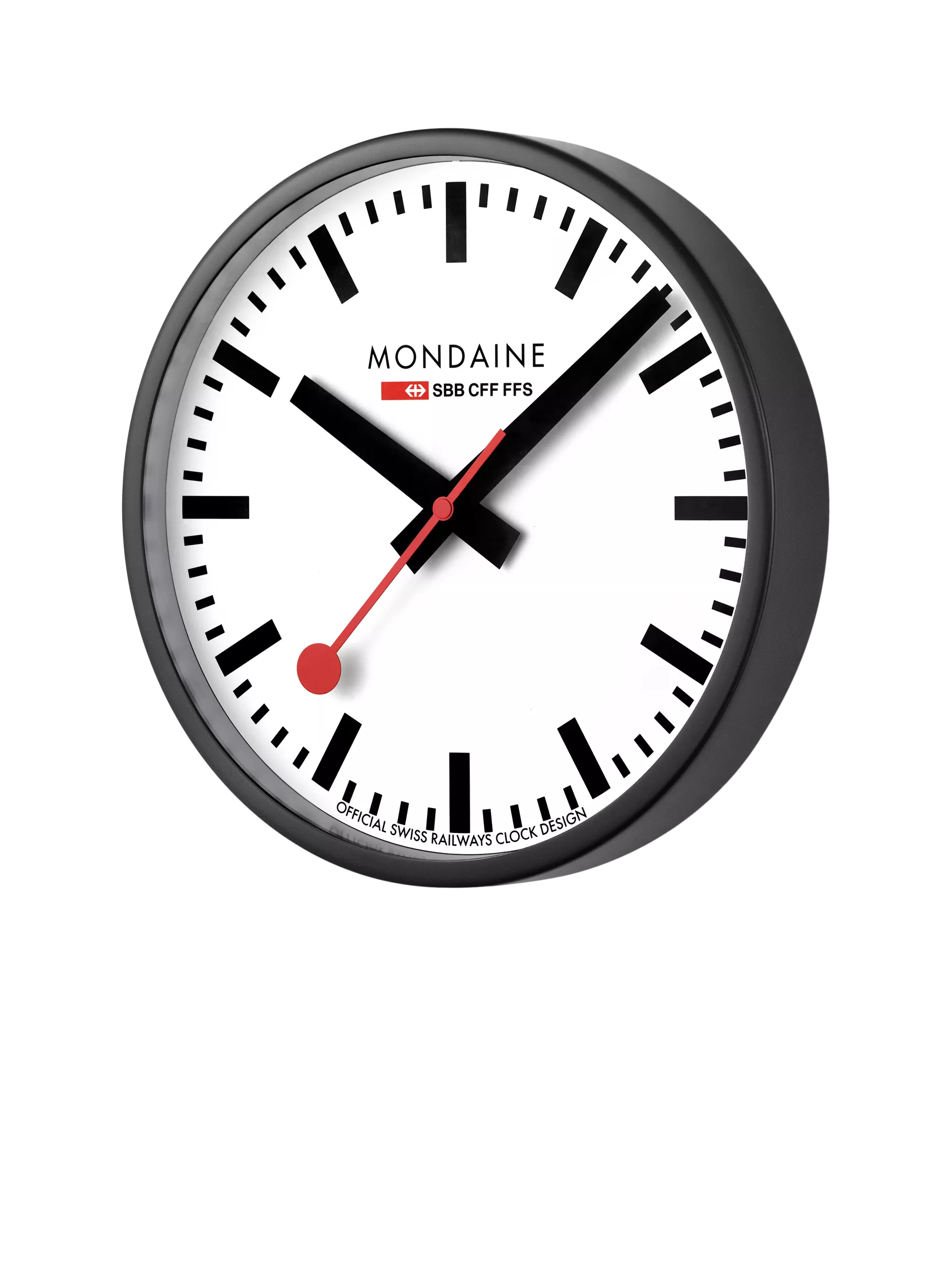 Mondaine official Swiss railways wall clock 25cm, imported from the UK