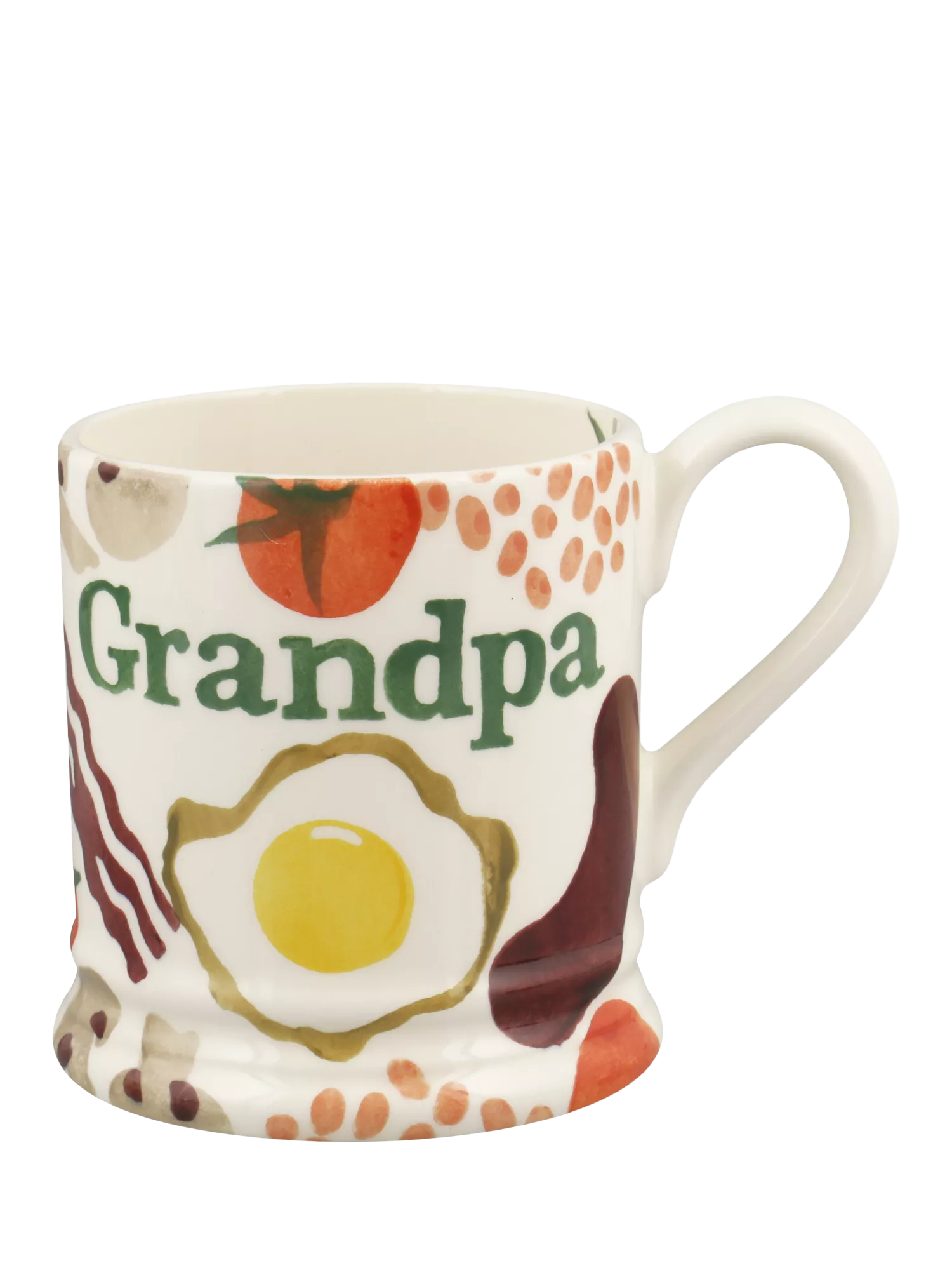 Emma Bridgewater earthenware mug breakfast grandad design 300ml - British product
