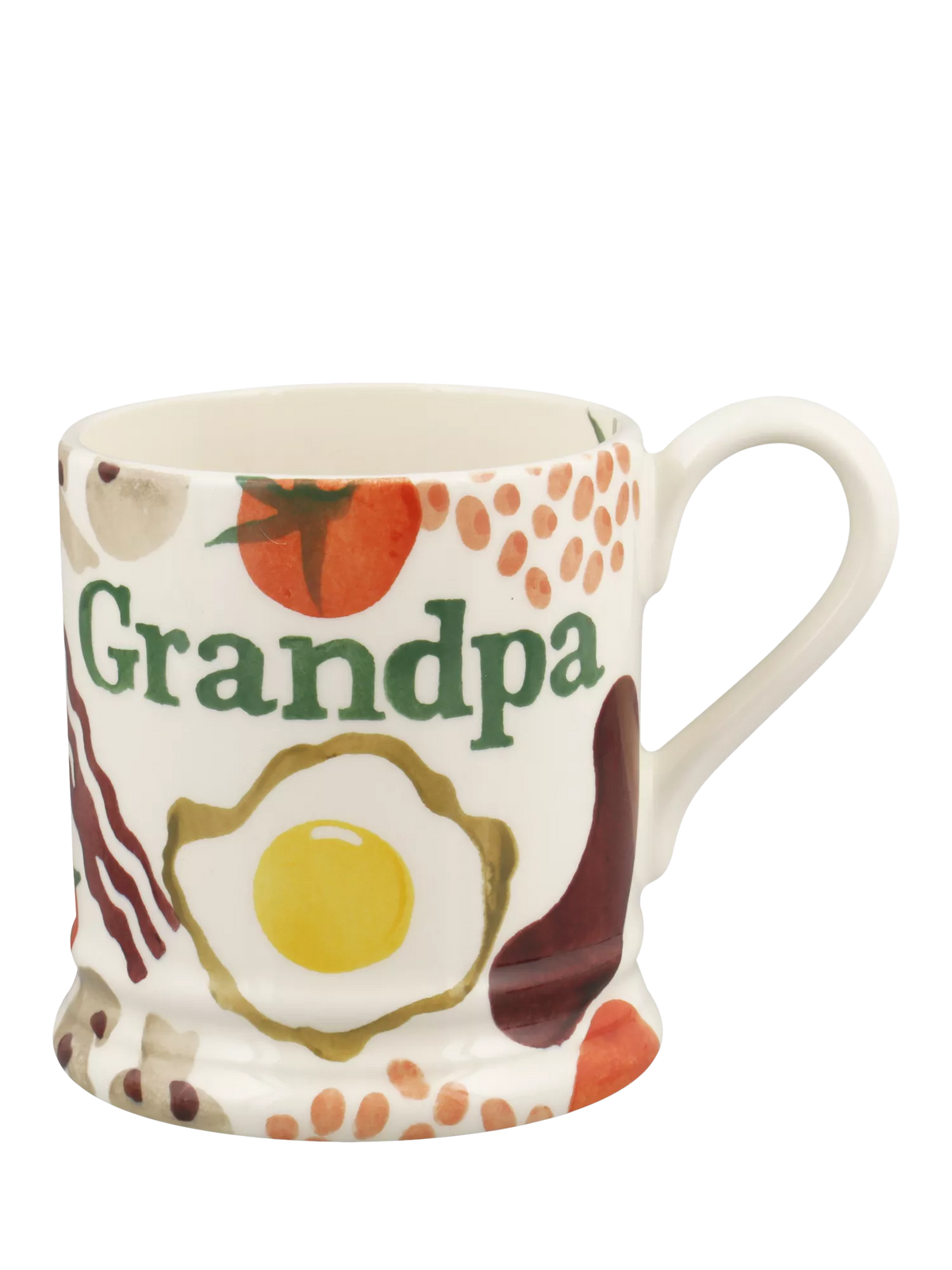Emma Bridgewater earthenware mug breakfast grandad design 300ml - British product