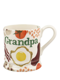 Emma Bridgewater earthenware mug breakfast grandad design 300ml - British product