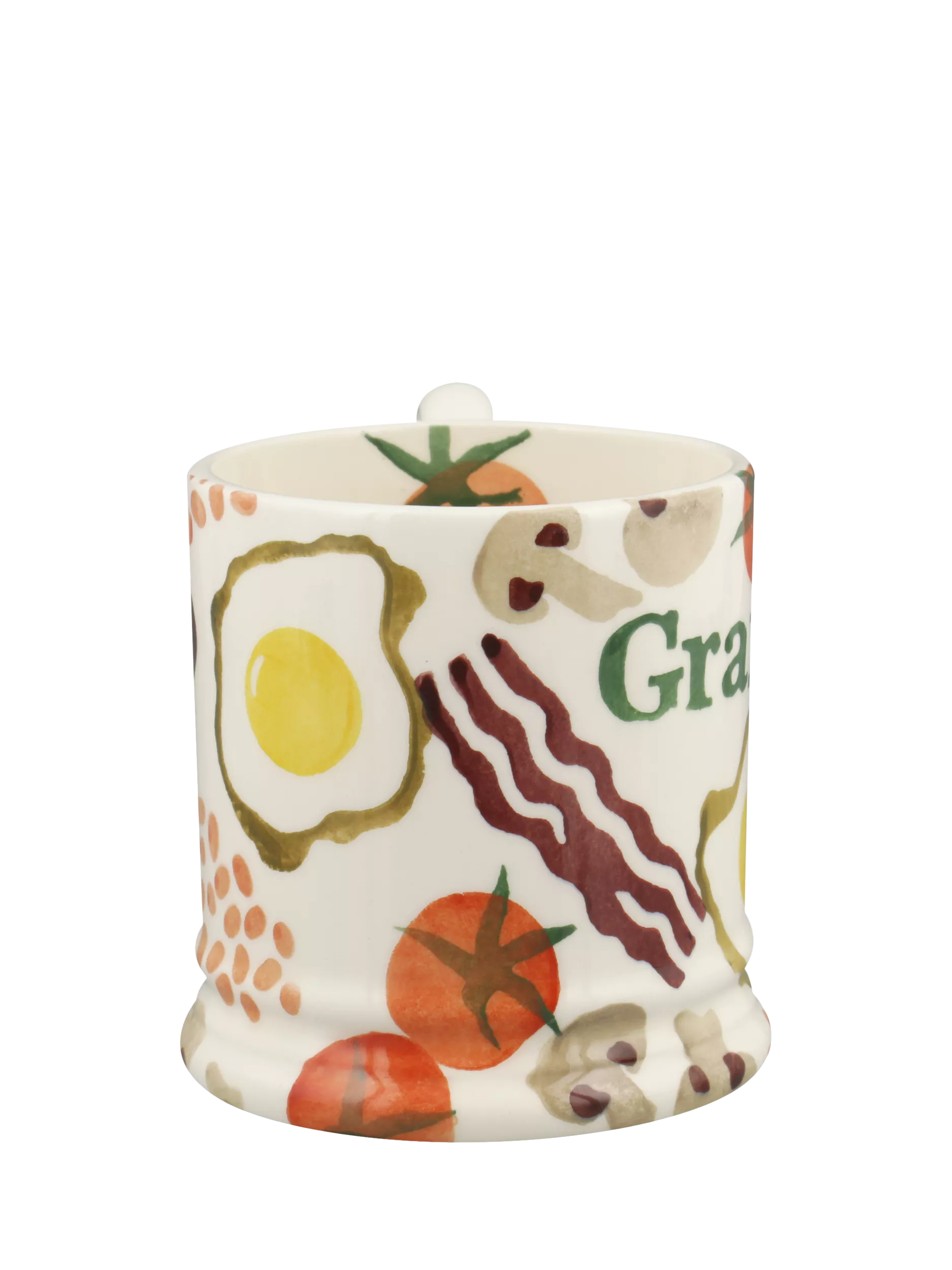 Emma Bridgewater earthenware mug breakfast grandad design 300ml - British product