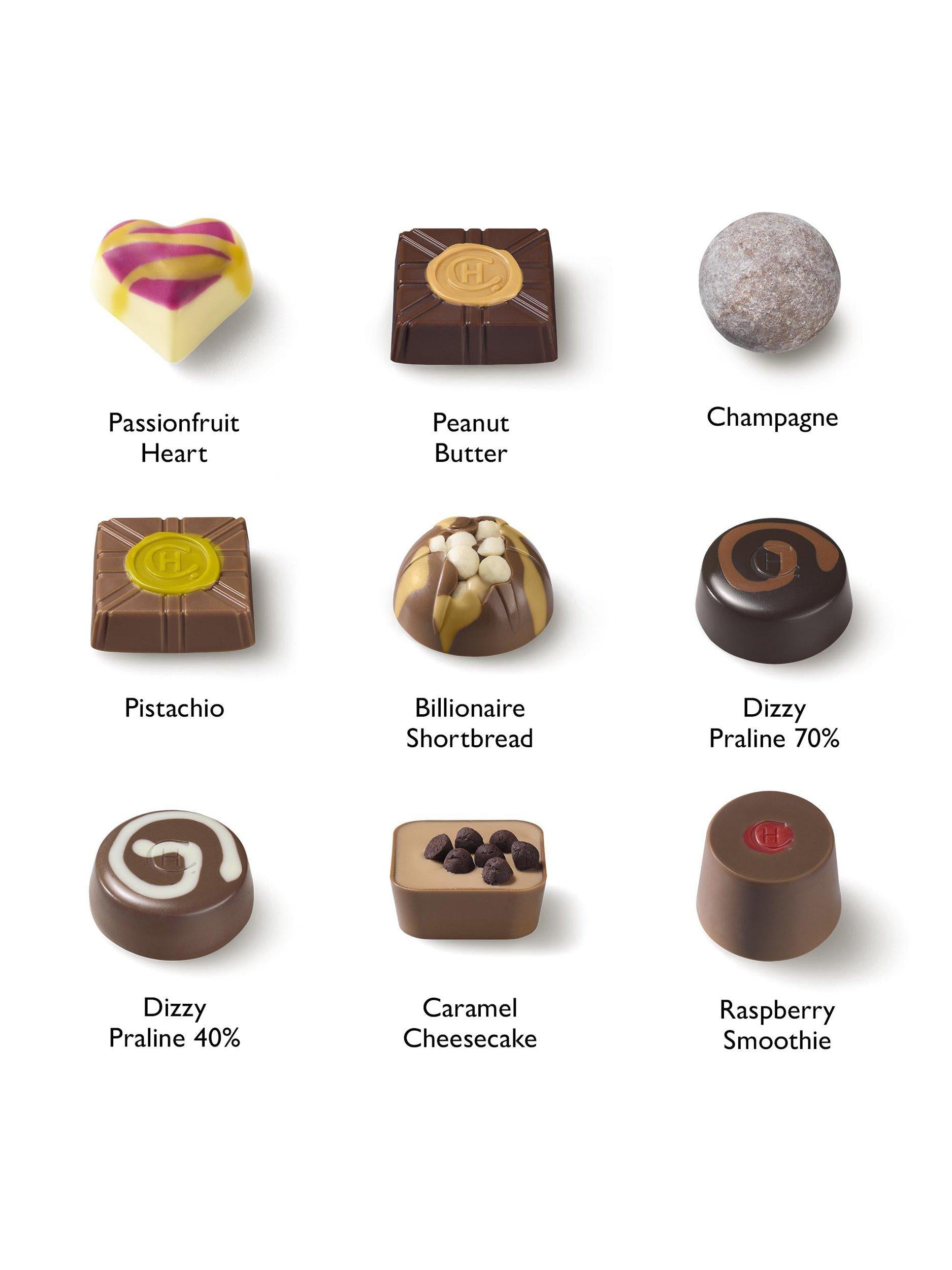 Hotel Chocolat chocolate box 9-piece 110g (British brand)