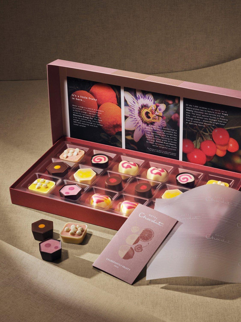Hotel Chocolat Exuberantly Fruity chocolate box 18-piece 230g - British product
