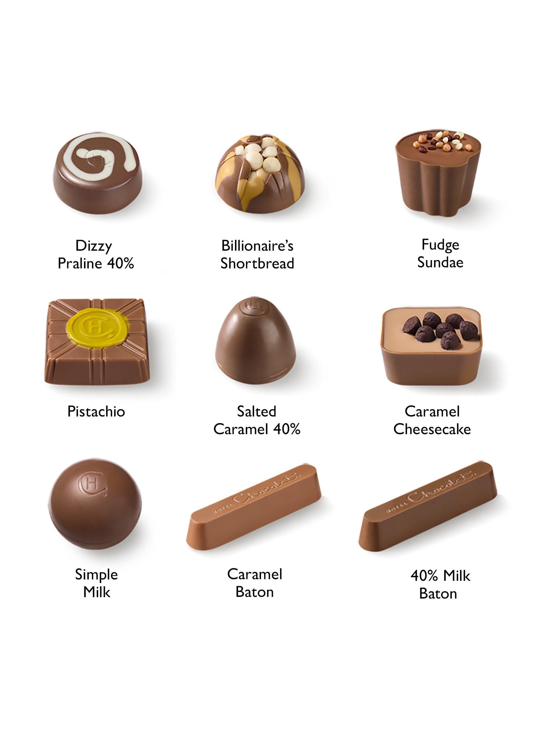 Hotel Chocolat Milk Devotee 9-piece chocolate box, imported from the UK