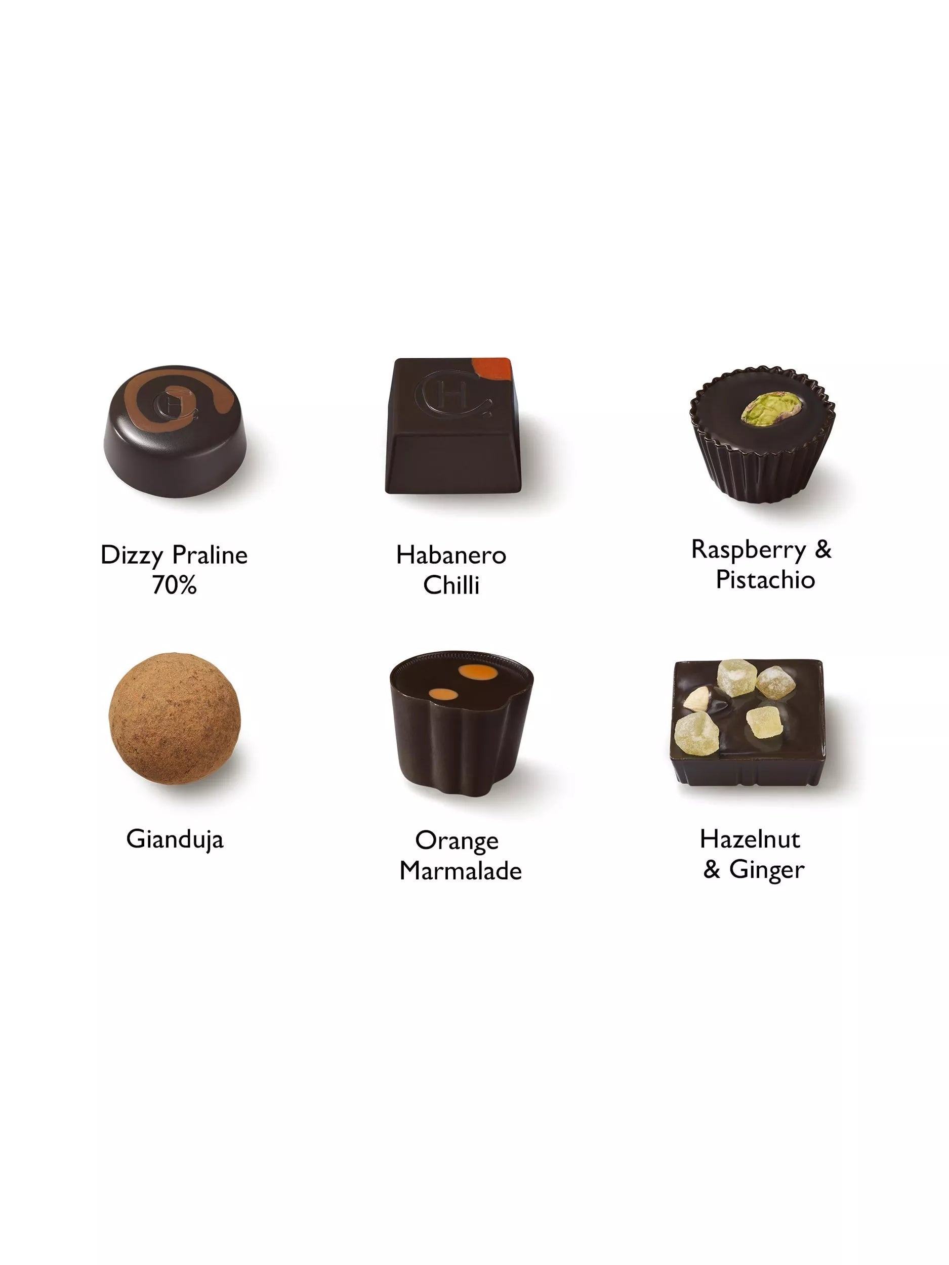 Hotel Chocolat Dark Fix chocolate box 72g, UK version
