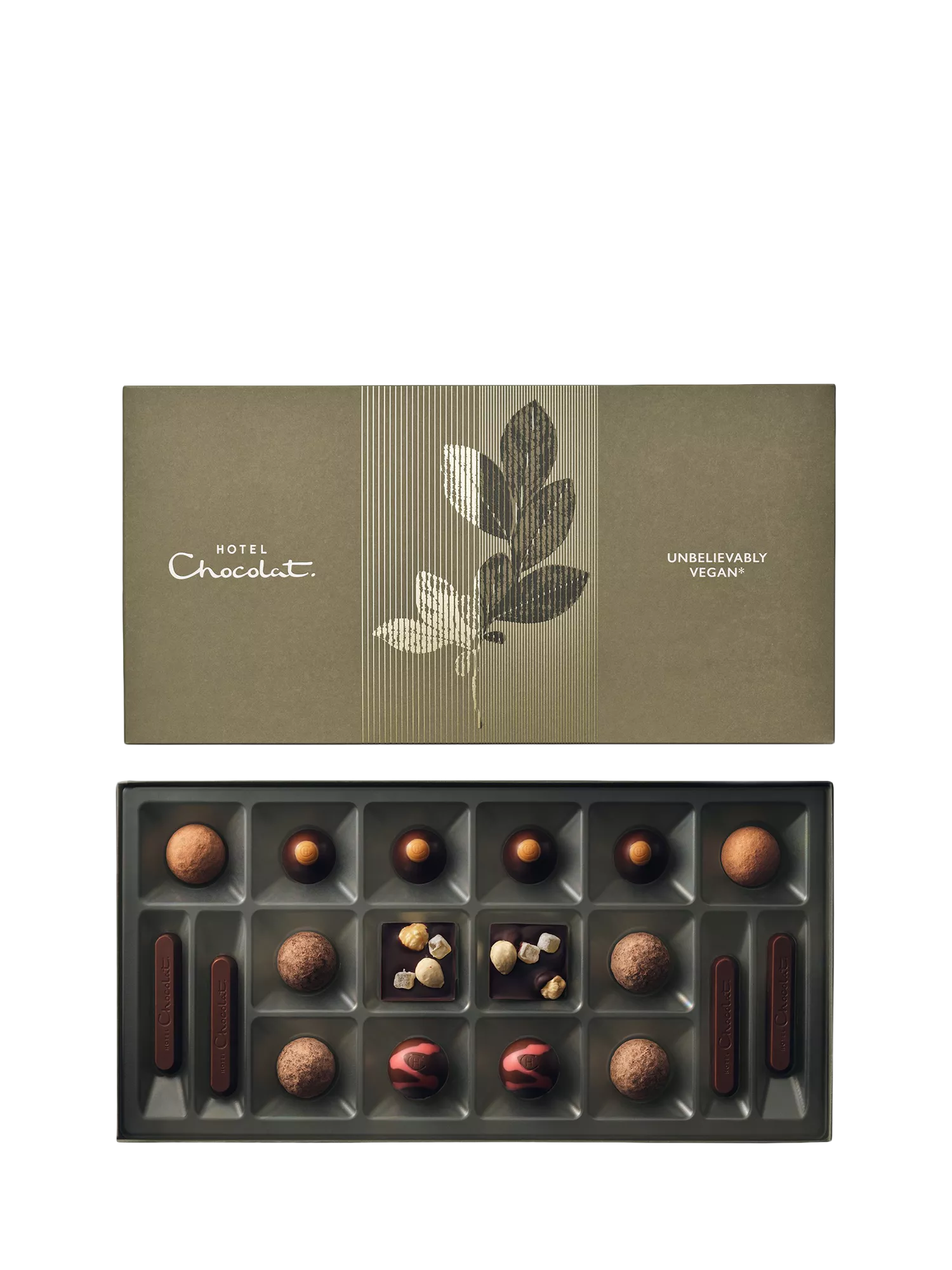 Hotel Chocolat vegan chocolate box 18 pieces 175g - British product