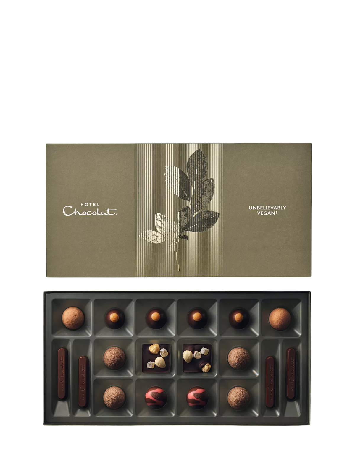 Hotel Chocolat vegan chocolate box 18 pieces 175g - British product