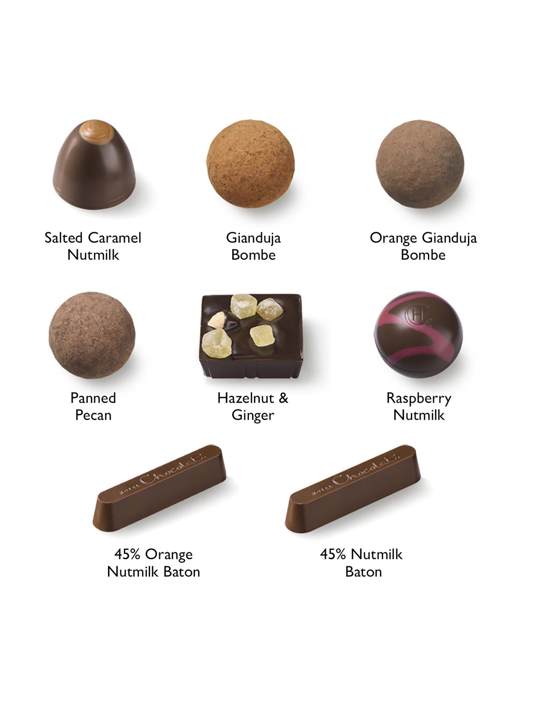 Hotel Chocolat vegan chocolate box 18 pieces 175g - British product