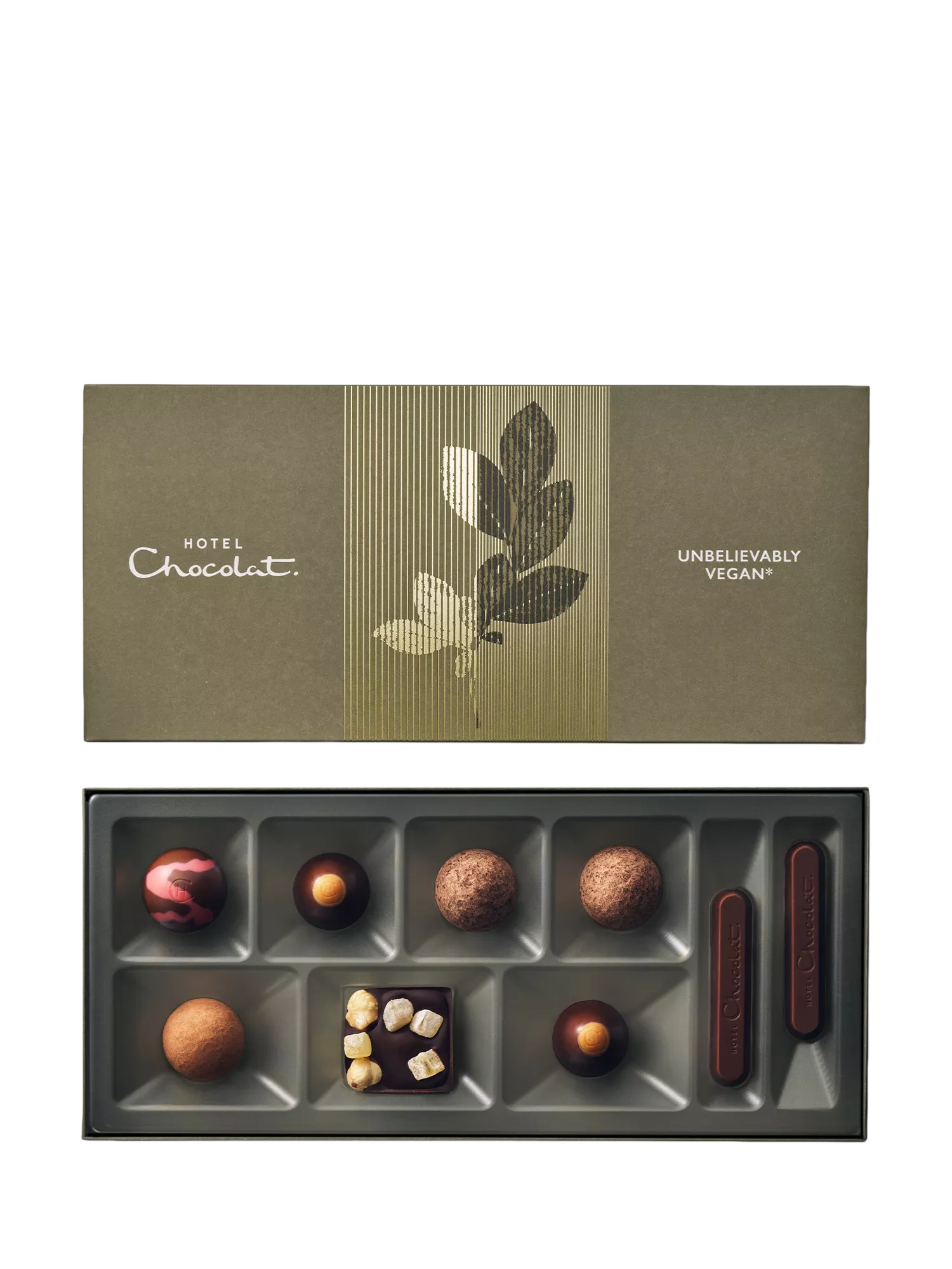 Hotel Chocolat vegan chocolate box 9 piece 87g, UK version