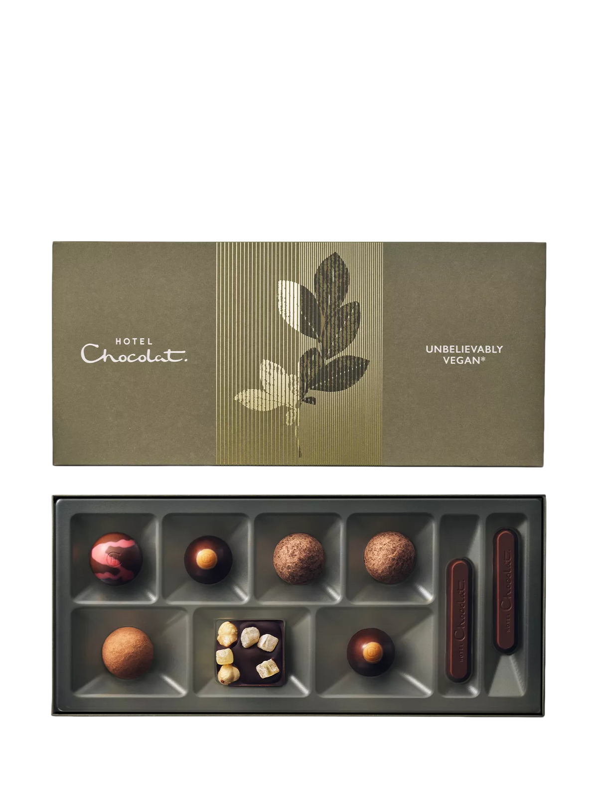 Hotel Chocolat vegan chocolate box 9 piece 87g, UK version