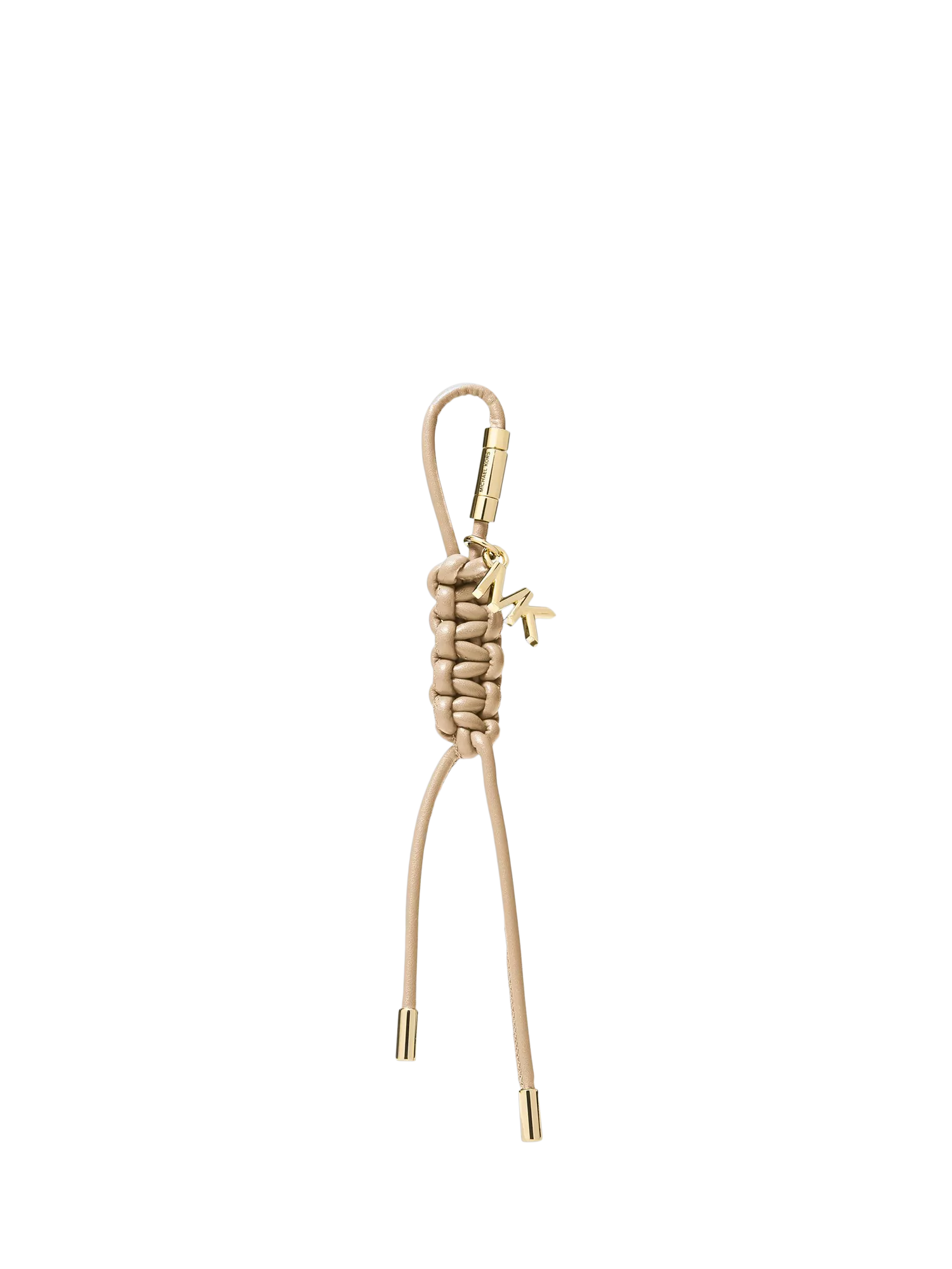 Michael Kors Gold-Tone and Braided Cord Bag Charm, Khaki