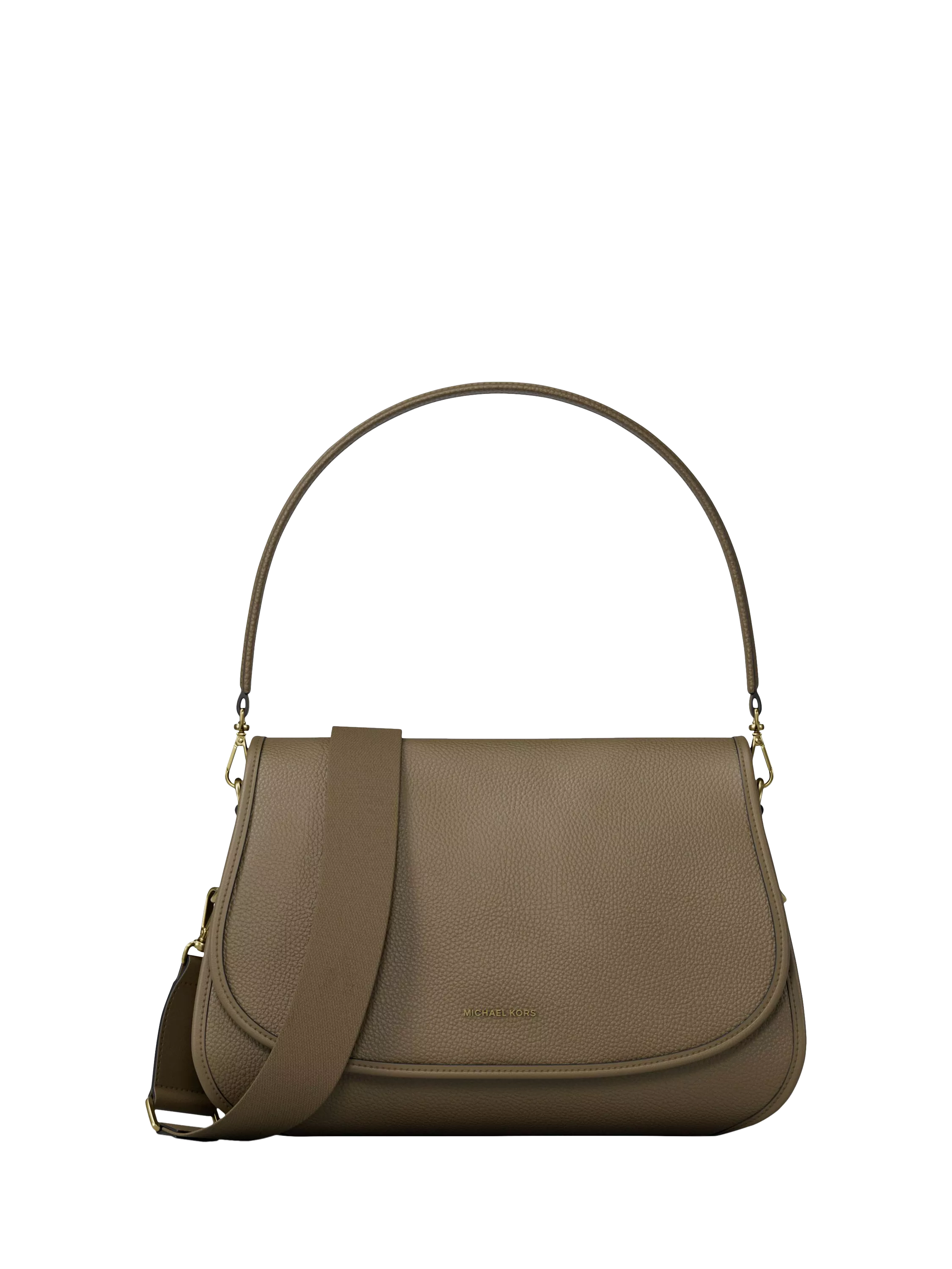 Michael Kors Holmes Medium Pebbled Leather Convertible Messenger Bag