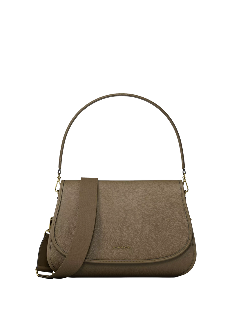 Michael Kors Holmes Medium Pebbled Leather Convertible Messenger Bag