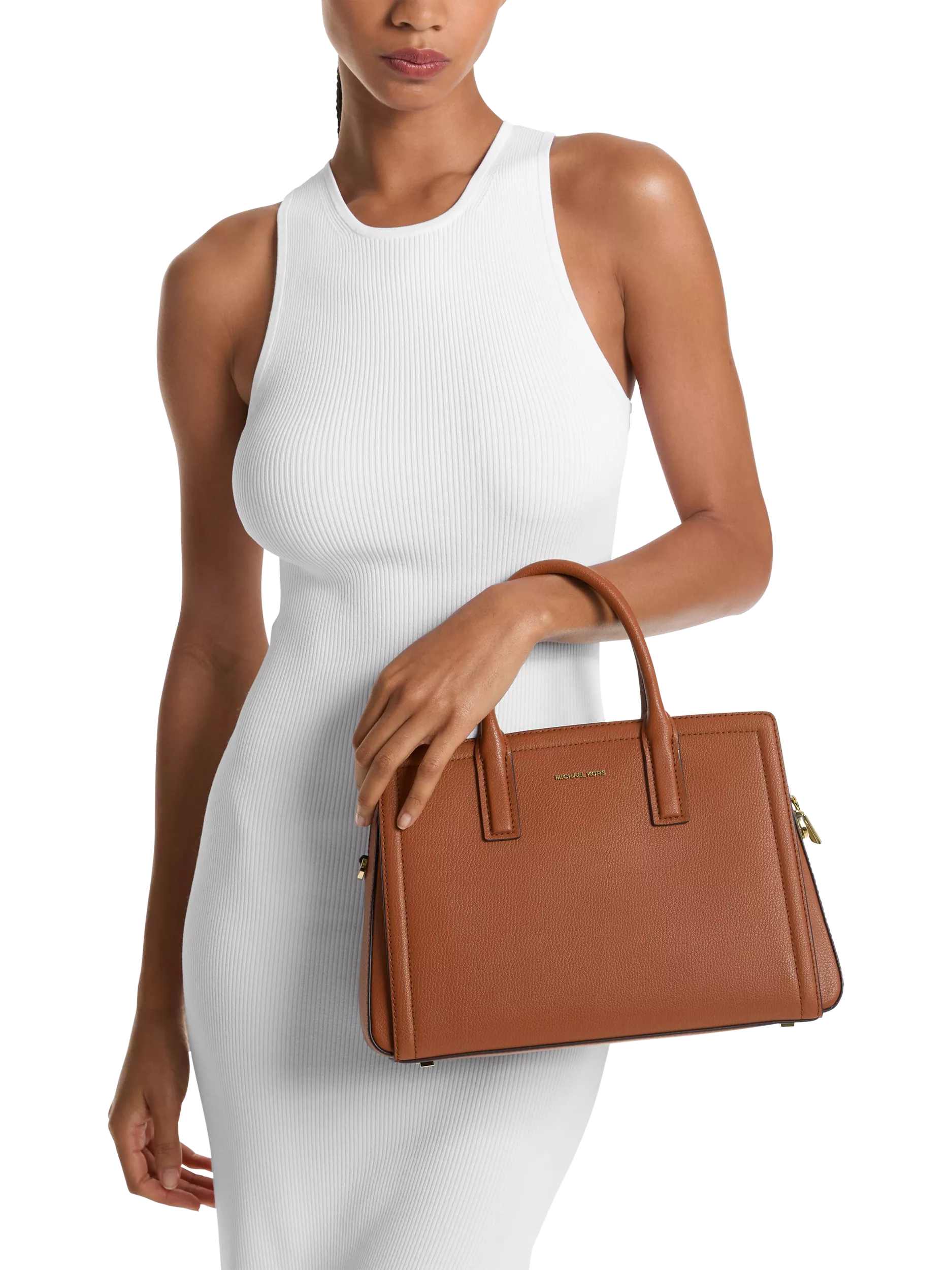 Michael Kors Laila satchel bag in luggage colour, imported from the UK