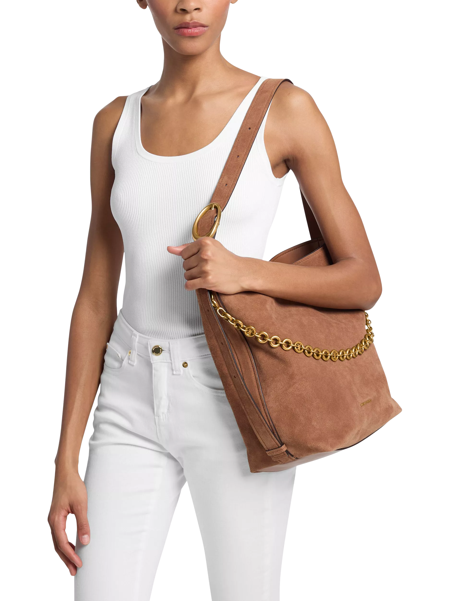 Michael Kors Nolita bucket bag in Luggage colour - British product