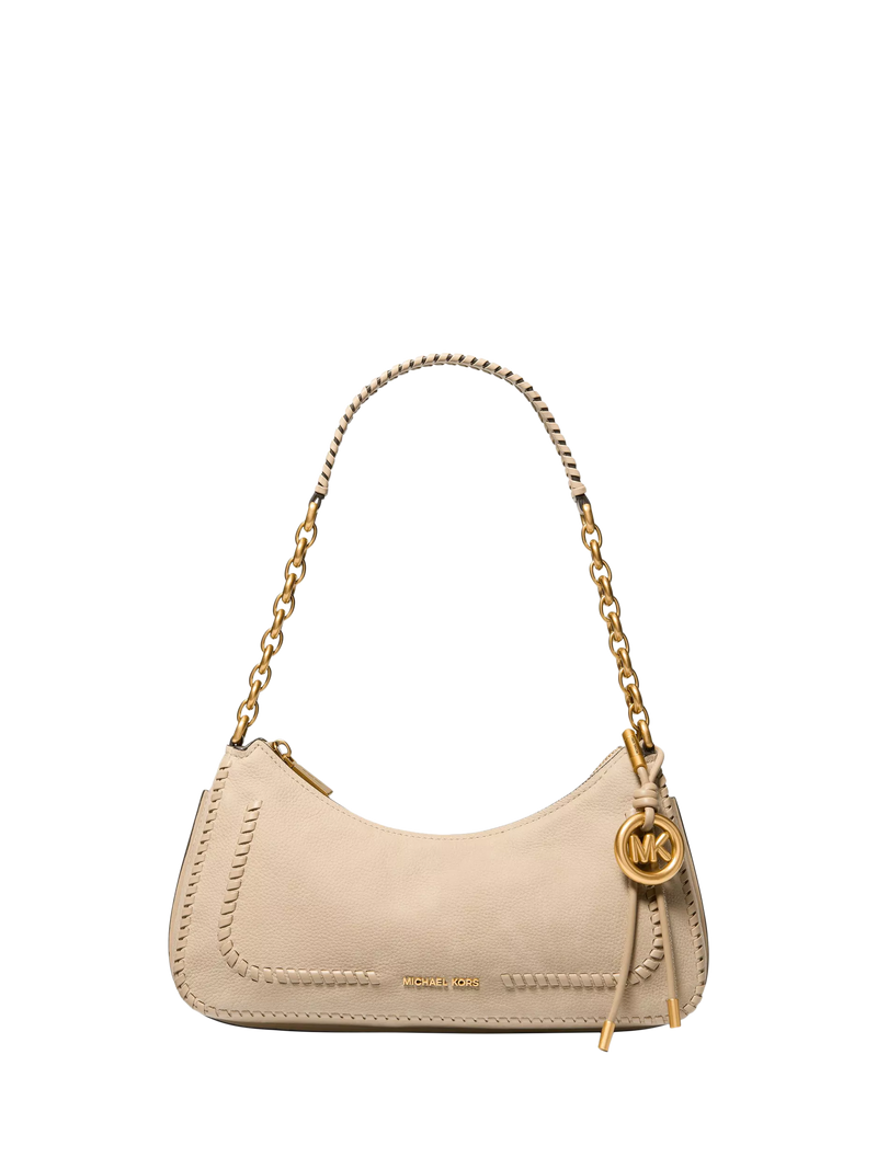 Michael Kors Nolita leather pouchette shoulder bag, imported from the UK