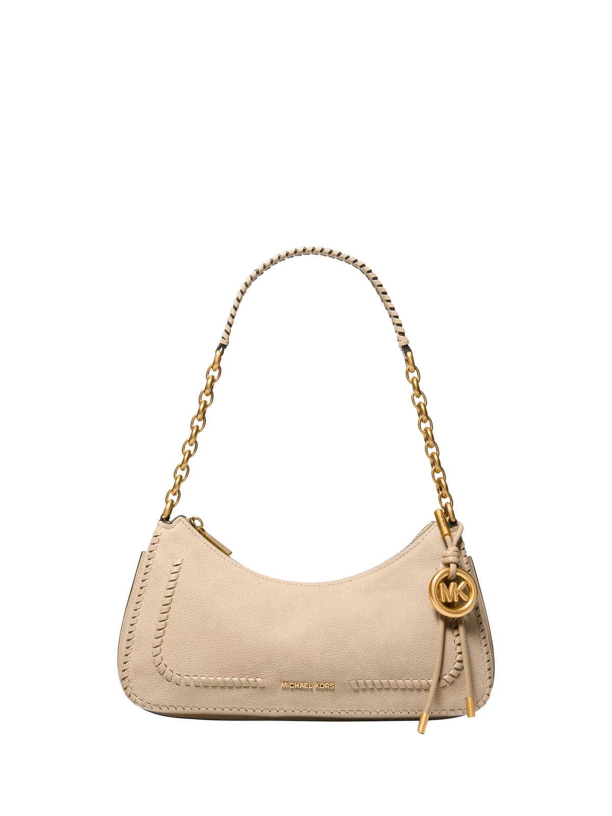 Michael Kors Nolita leather pouchette shoulder bag, imported from the UK