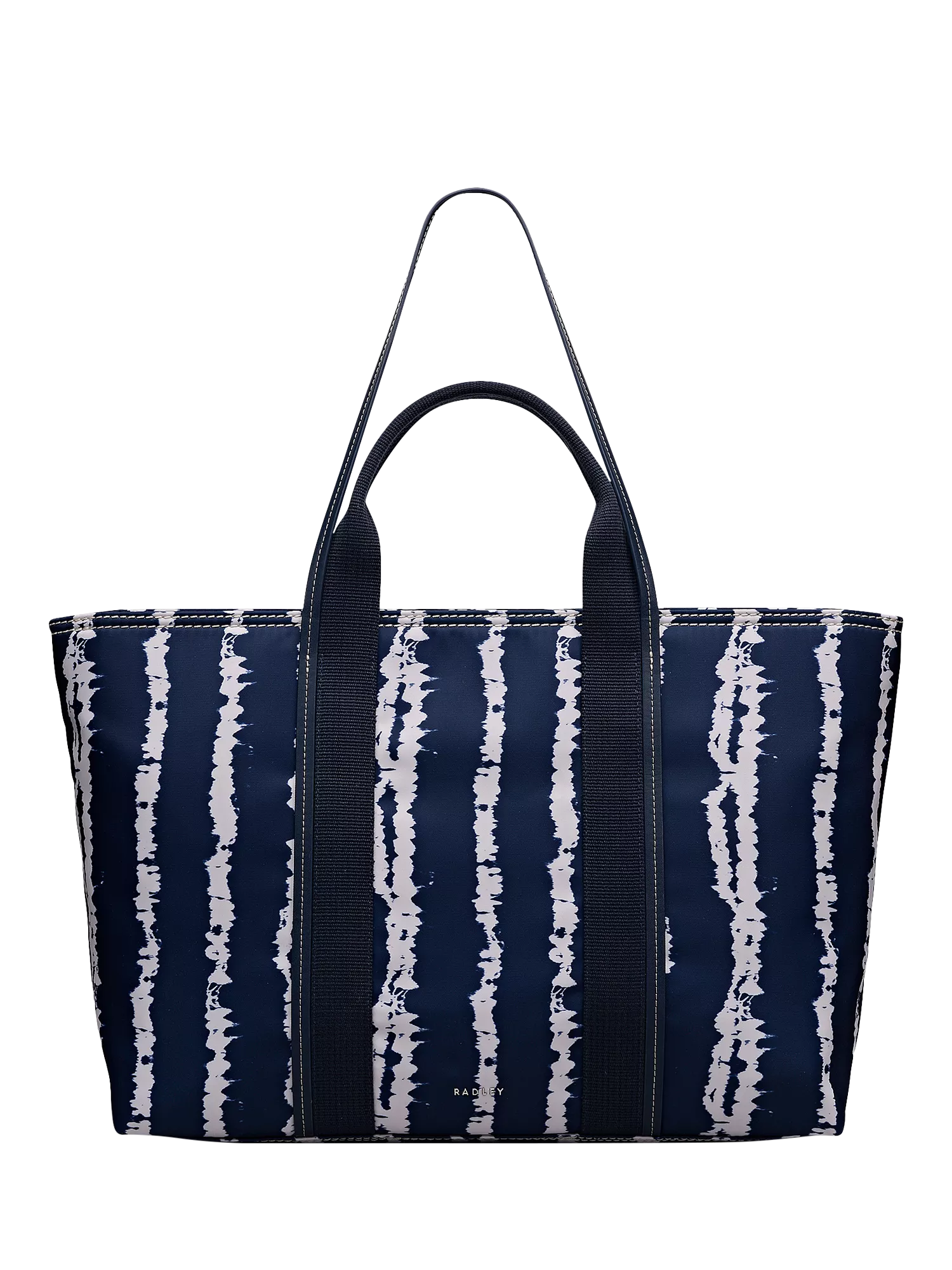Radley Halley Row stripe tote bag in Naval, UK version