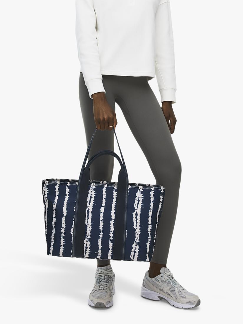 Radley Halley Row stripe tote bag in Naval, UK version