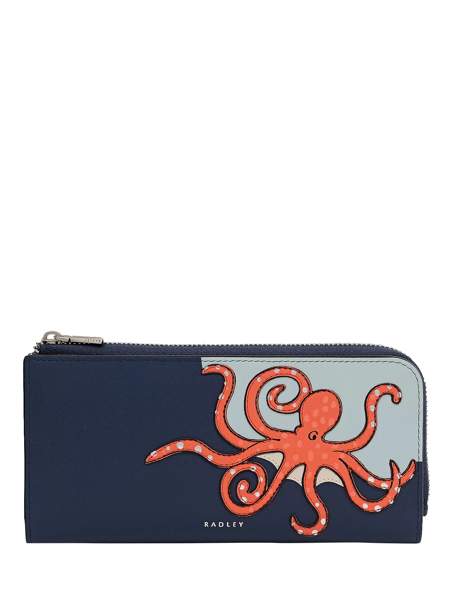 Radley leather purse Naval with octopus cut-out, UK version