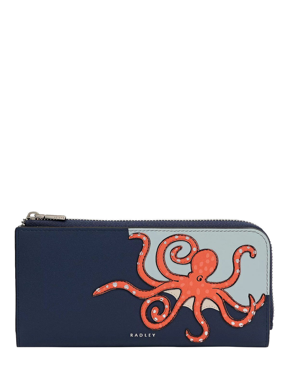 Radley leather purse Naval with octopus cut-out, UK version