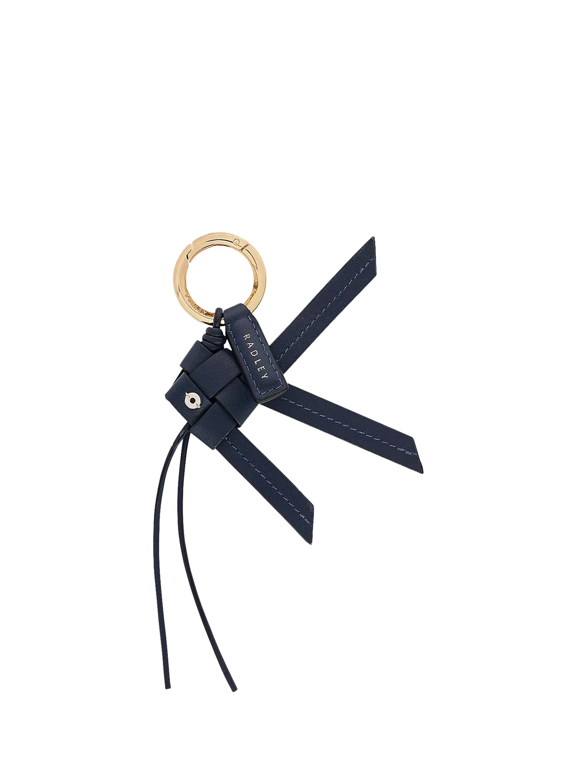 Radley Finn leather bag charm handwoven - British product