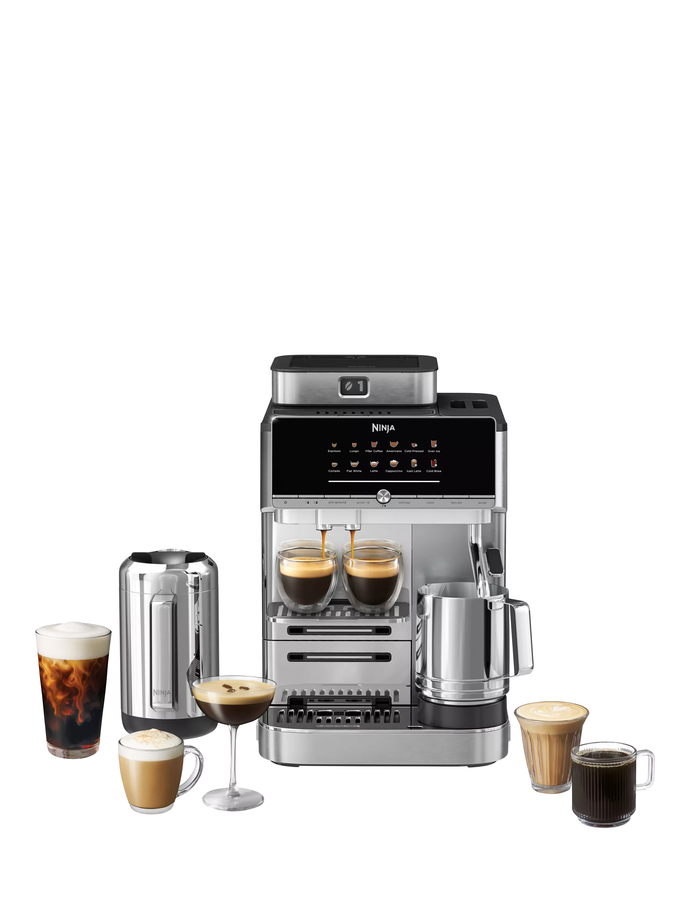 Ninja AutoBarista Pro automatic coffee machine stainless steel (British brand)