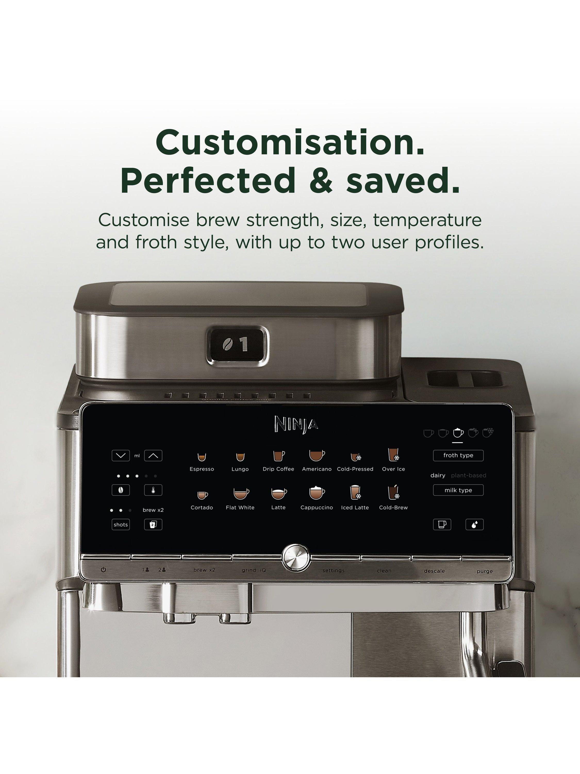 Ninja AutoBarista Pro automatic coffee machine stainless steel (British brand)