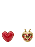 kate spade new york ladybug stud earrings, red multi, imported from the UK