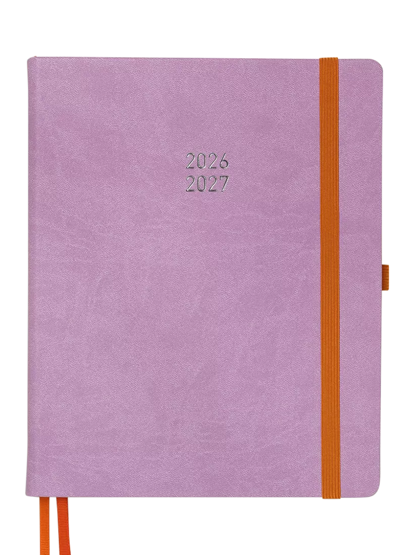BLOX Academic Desk Diary Purple Large, UK version