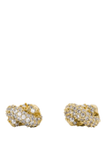 Kate Spade sailors knot stud earrings clear gold, imported from the UK