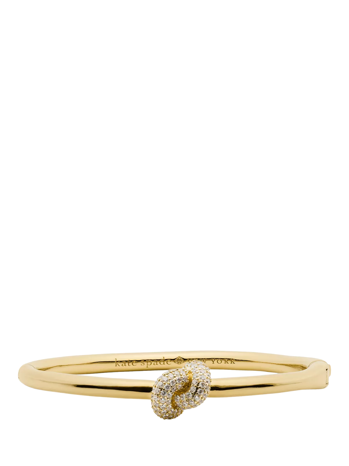 Kate Spade New York sailors knot bangle clear gold (British brand)