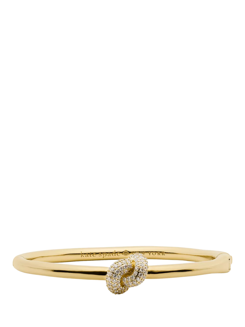 Kate Spade New York sailors knot bangle clear gold (British brand)