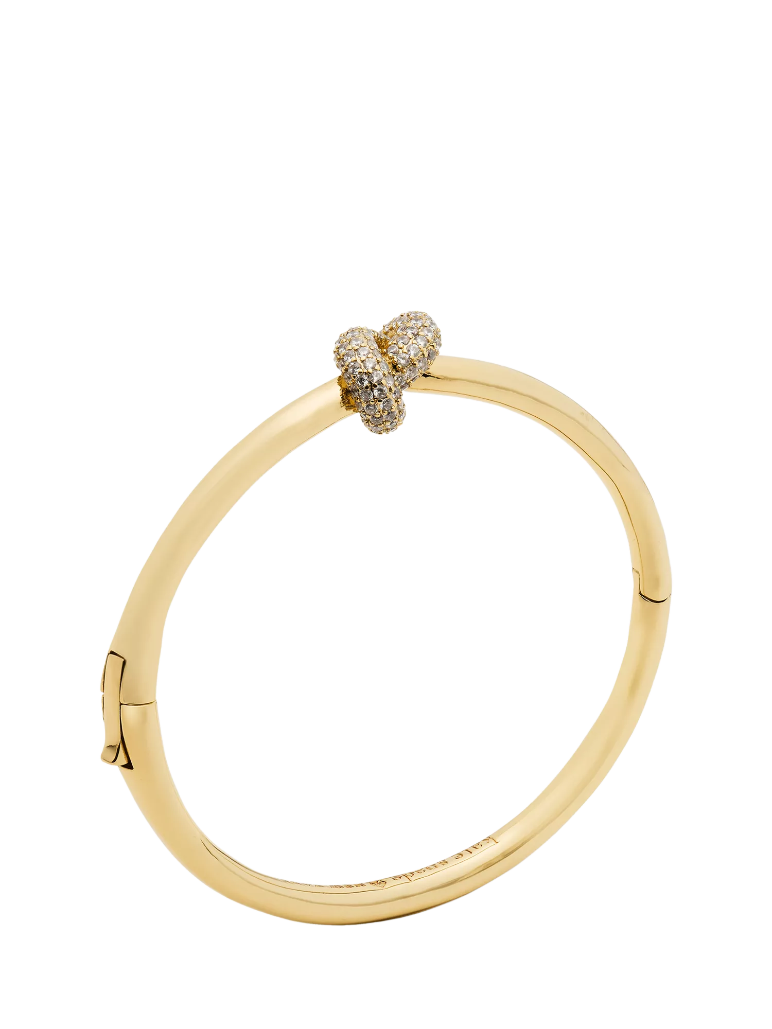Kate Spade New York sailors knot bangle clear gold (British brand)