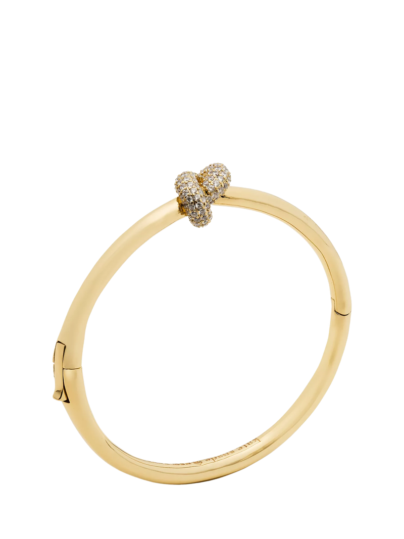 Kate Spade New York sailors knot bangle clear gold (British brand)