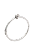 kate spade new york sailors knot bangle silver toned cubic zirconia 6.27cm, UK version