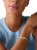kate spade new york sailors knot bangle silver toned cubic zirconia 6.27cm, UK version