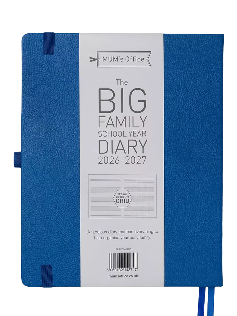 MUM's Office family diary blue 2026-27 (British brand)