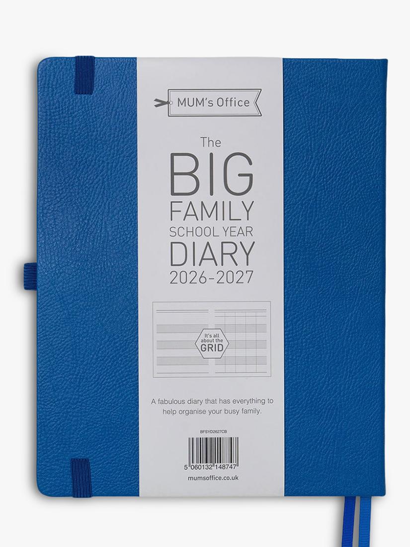 MUM's Office family diary blue 2026-27 (British brand)
