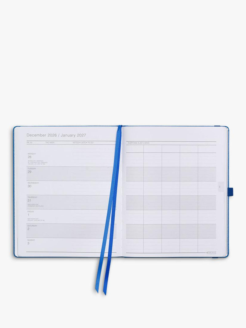 MUM's Office family diary blue 2026-27 (British brand)