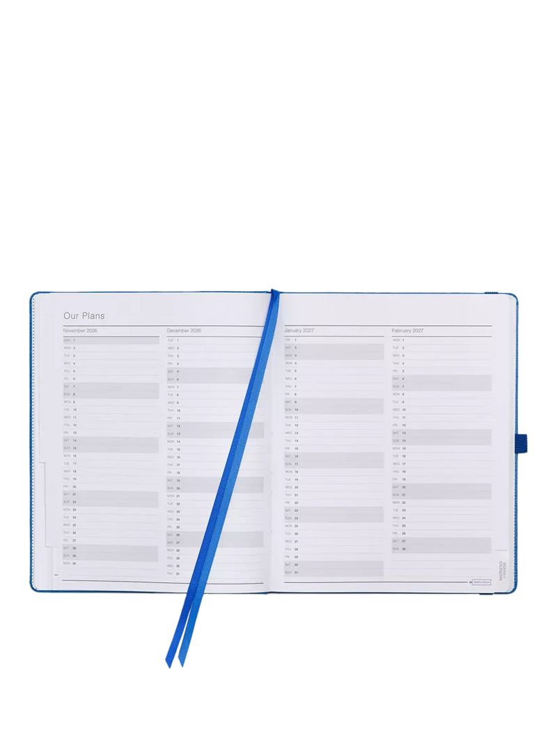MUM's Office family diary blue 2026-27 (British brand)