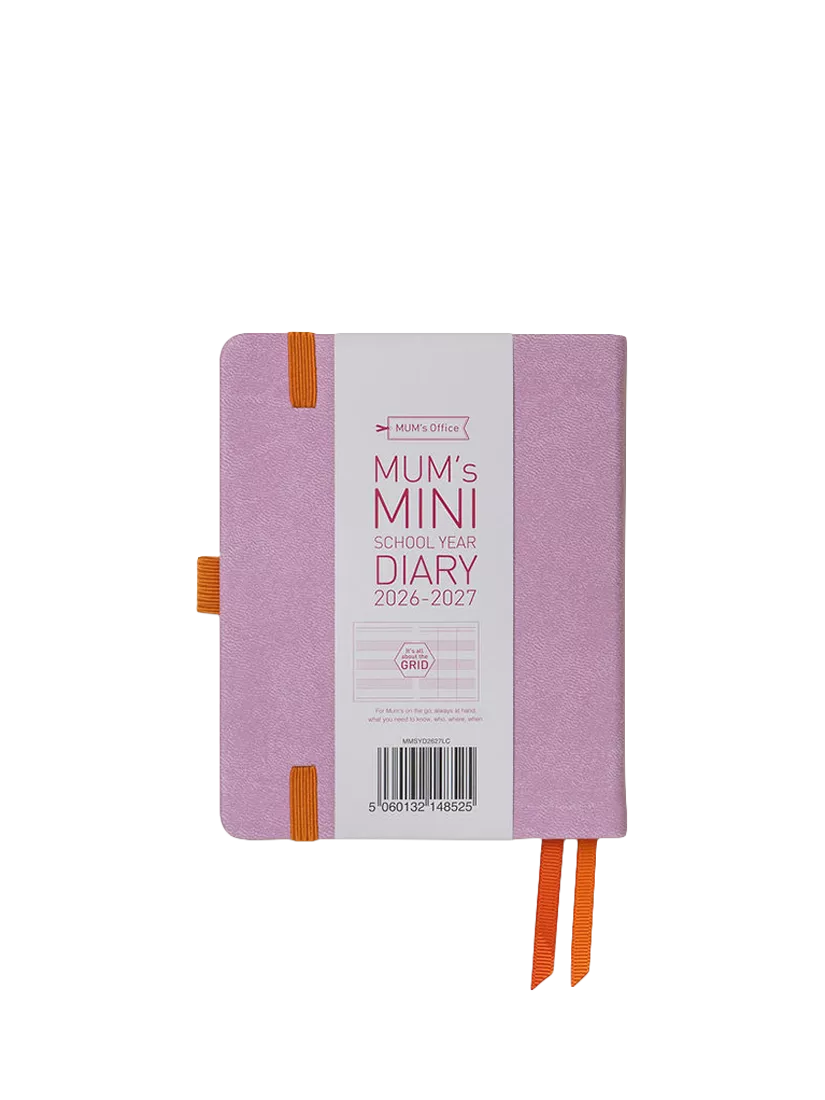 MUM's Office mini diary purple week to view 2026-27, imported from the UK